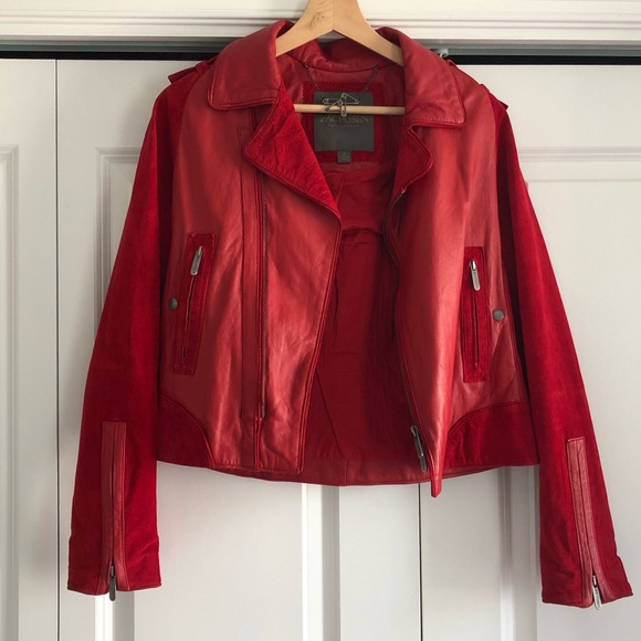 red leather jacket target